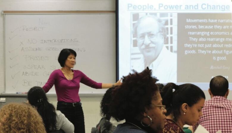 Olivia Chow teaching