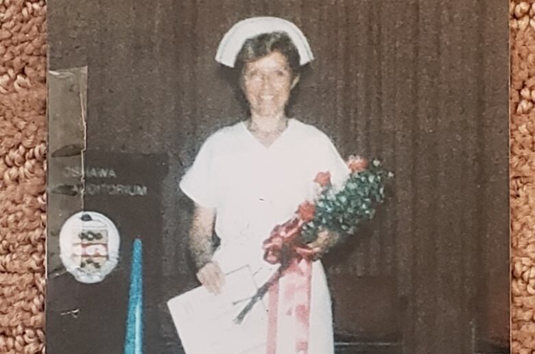 Joanne Winacott graduated with a nursing degree in 1985. Rout was in attendance for the ceremony at the Oshawa Auditorium. 