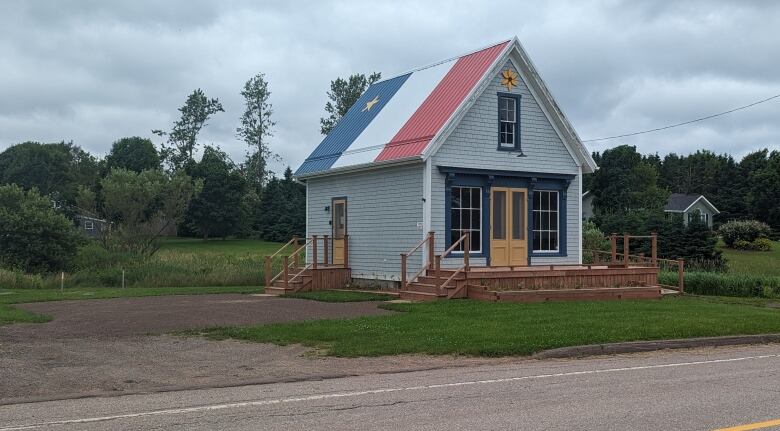 The old credit union building in Rustico.