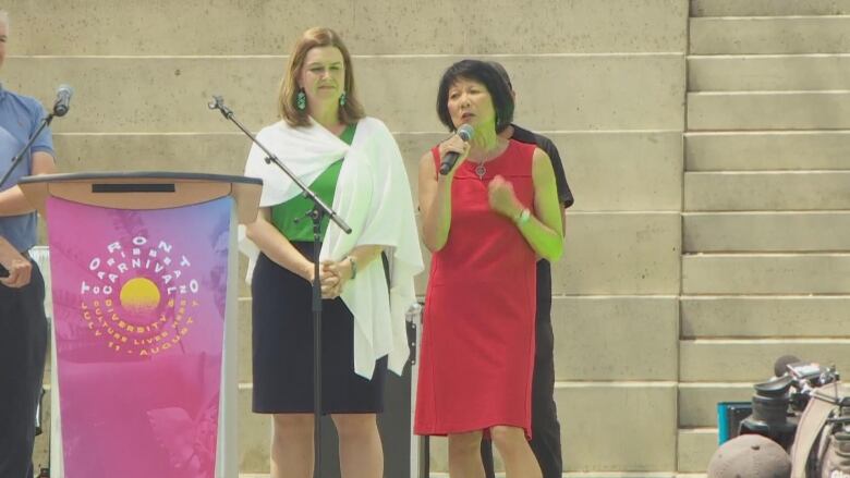 Mayor-elect Olivia Chow and Deputy Mayor Jennifer McKelvie.