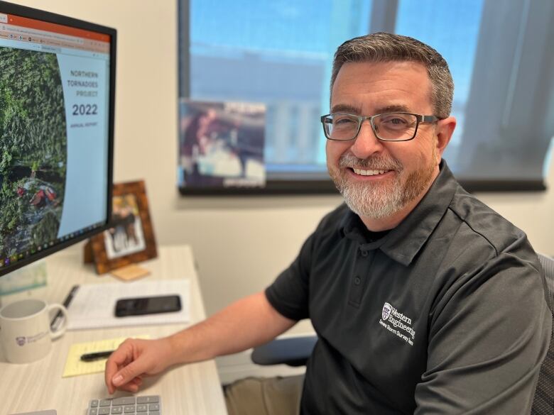 David Sills, executive director of Western University's Northern Tornadoes Project is seen at his office in London, Ont.