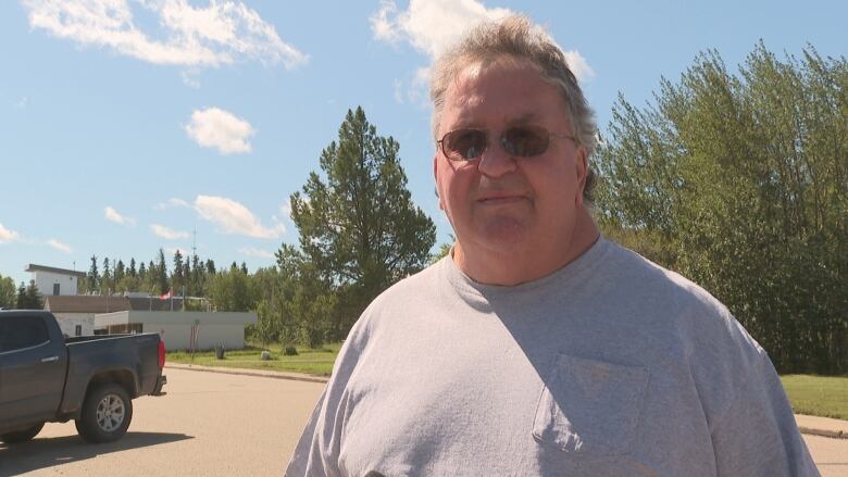 A man on the road in Wildwood speaks to CBC.