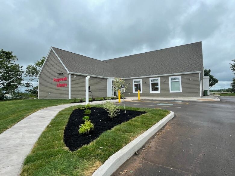 An exterior shot of the new Pugwash library. 