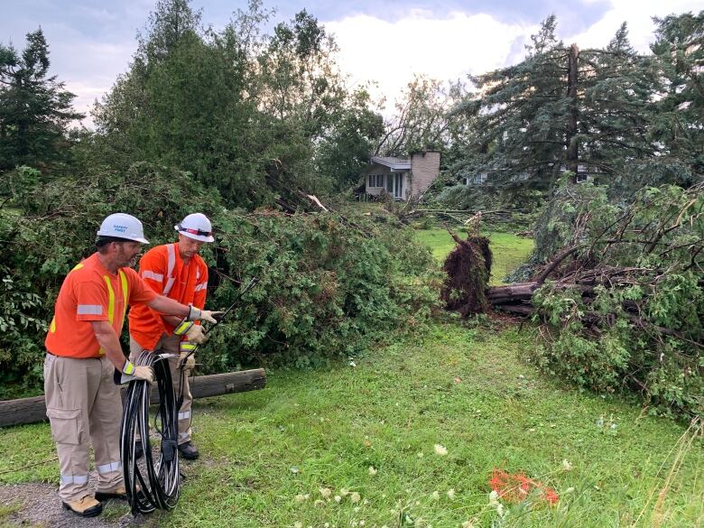 Storm damage.