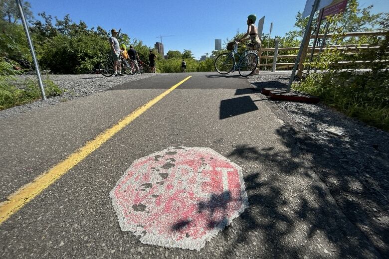 users of Chief William Commanda Bridge August 6 2023 Ottawa