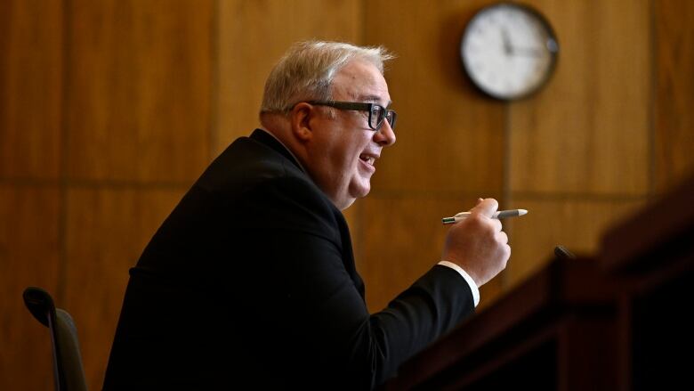 Canadian Taxpayers' Ombudsperson, Franois Boileau, speaks during a news conference, in Ottawa.