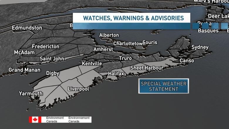 A special weather statement has been issued by ECCC