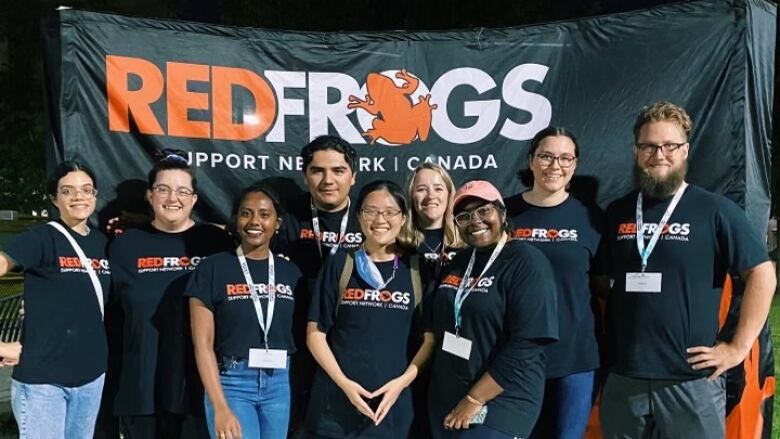 The Windsor Red Frogs during 2022 Welcome Week.