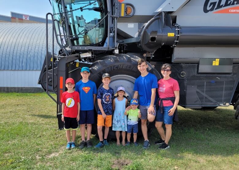 Jen Chiasson homeschools her six children in Strathmore. She says rising costs are a concern when it comes to back-to-school shopping.