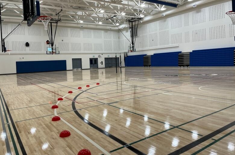 A school gymnasium.