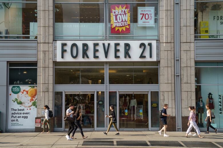 A Forever 21 store stands in Union Square in Manhattan.