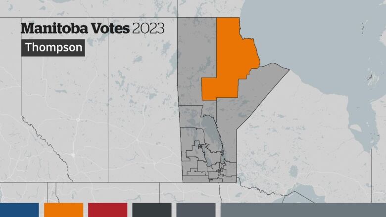 A map with a large sliver of orange 