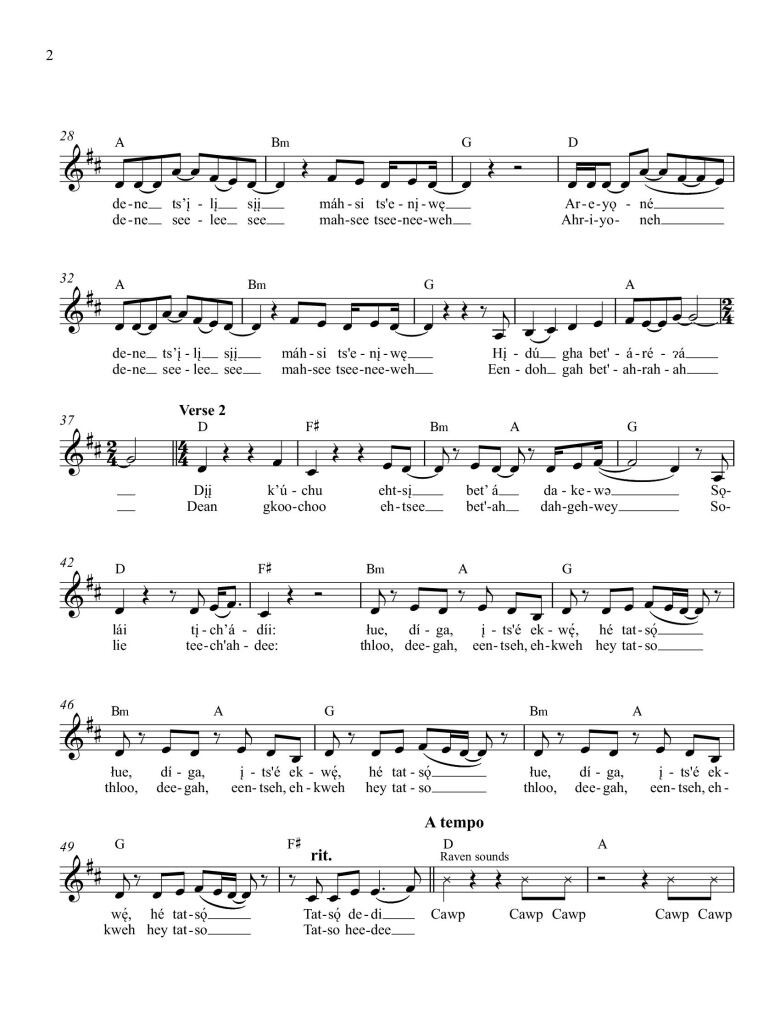 A page of sheet music.