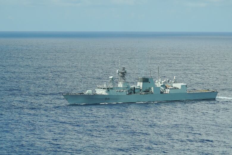 HMCS Ottawa on patrol in the East China Sea.