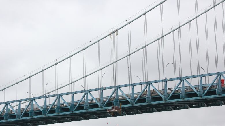 Roughly 200 original suspender ropes are being replaced on the Ambassador Bridge.