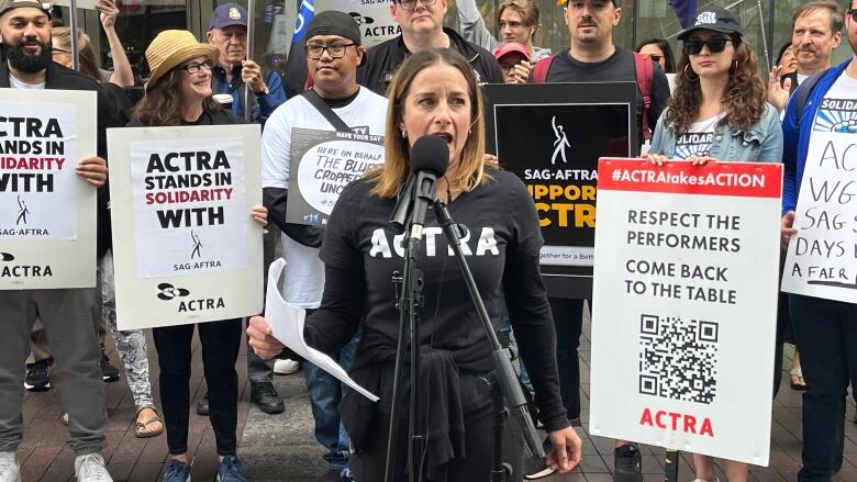 ACTRA president Eleanor Noble.