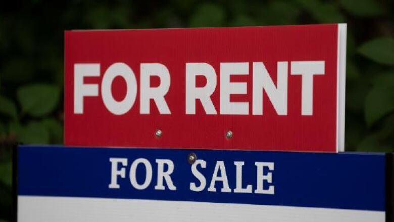 Rent and Sale sign 