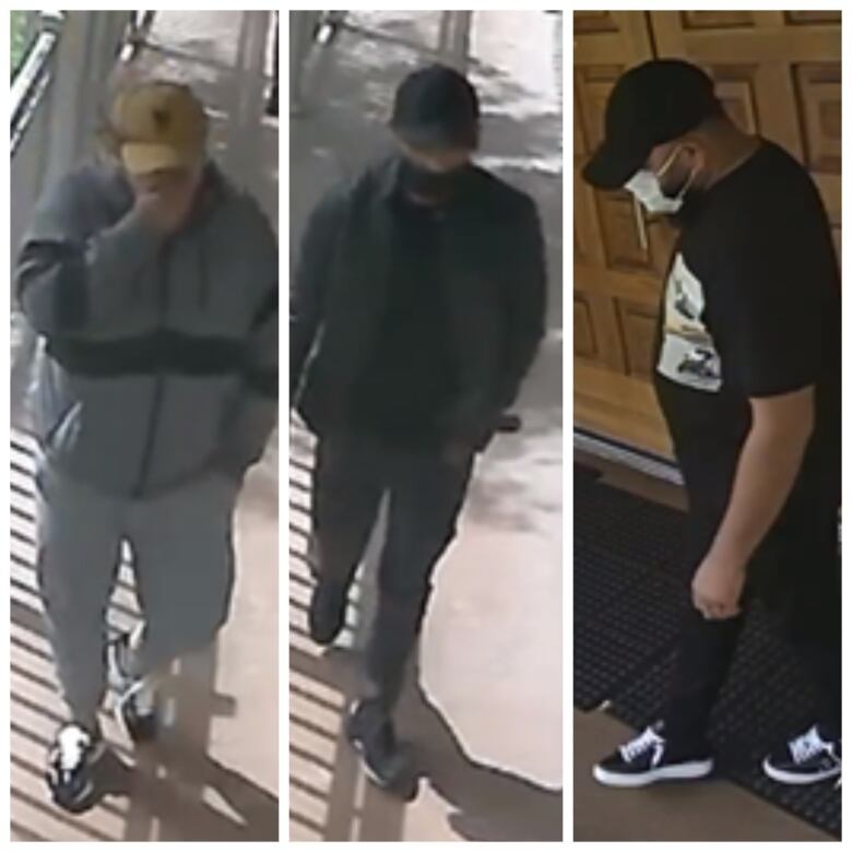 Peel Regional Police released images of suspects involved in a break-in at a Mississauga Buddhist temple on September 9, 2023.