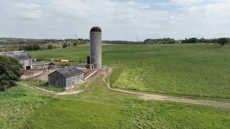 A drone image of an area that had been targeted for removal from the Greenbelt. This is area 9 - east of Dufferin Street, south of Miller's Sideroad, west of Bathurst Street, in King Township.