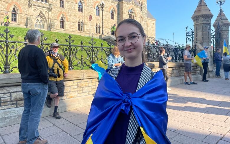 Tetina Piatkovska says she showed up to Parliament Hill to show Zelenskyy that the Ukrainian community in Canada are not just statistics.