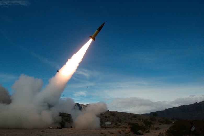 A missile is launched.