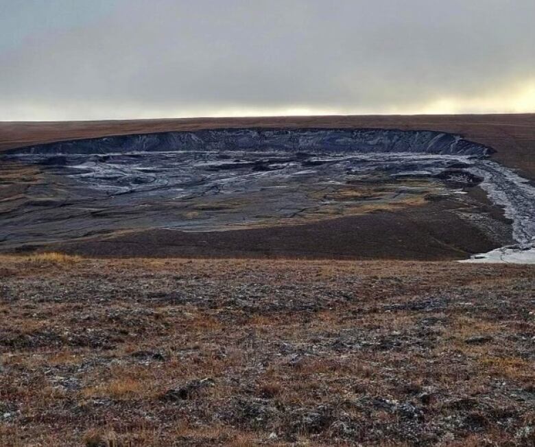 hole in landscape