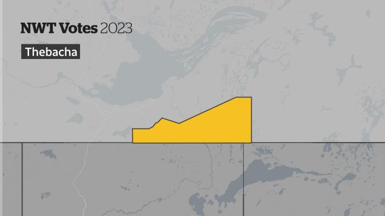 The electoral district of Thebacha for the 2023 N.W.T. election. 