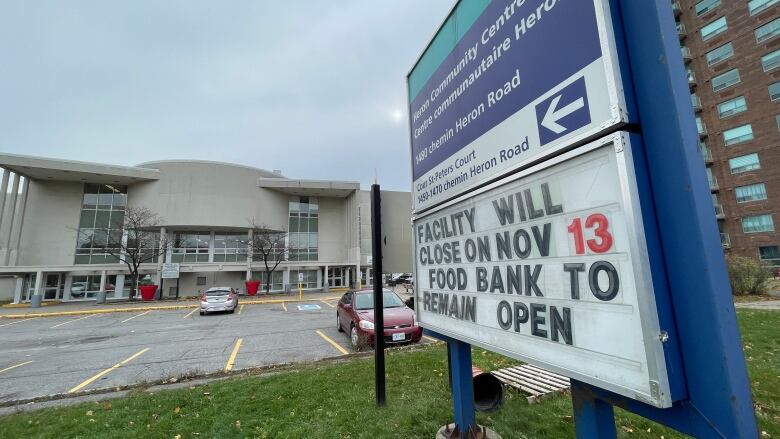 Heron Road Community Centre is well-used and draws many patrons who walk or bicycle from the nearby community.