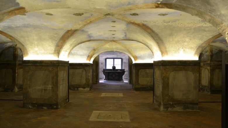 Inside an old Italian hospital.