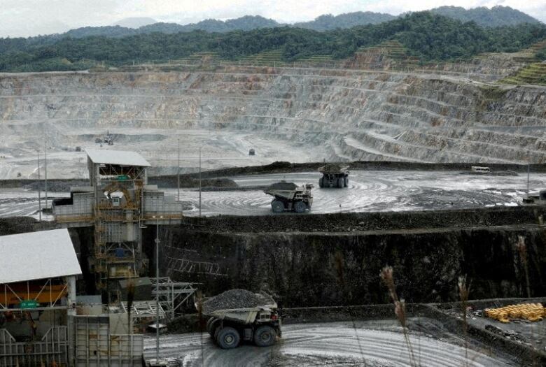 A view of the Cobre Panama copper mine.