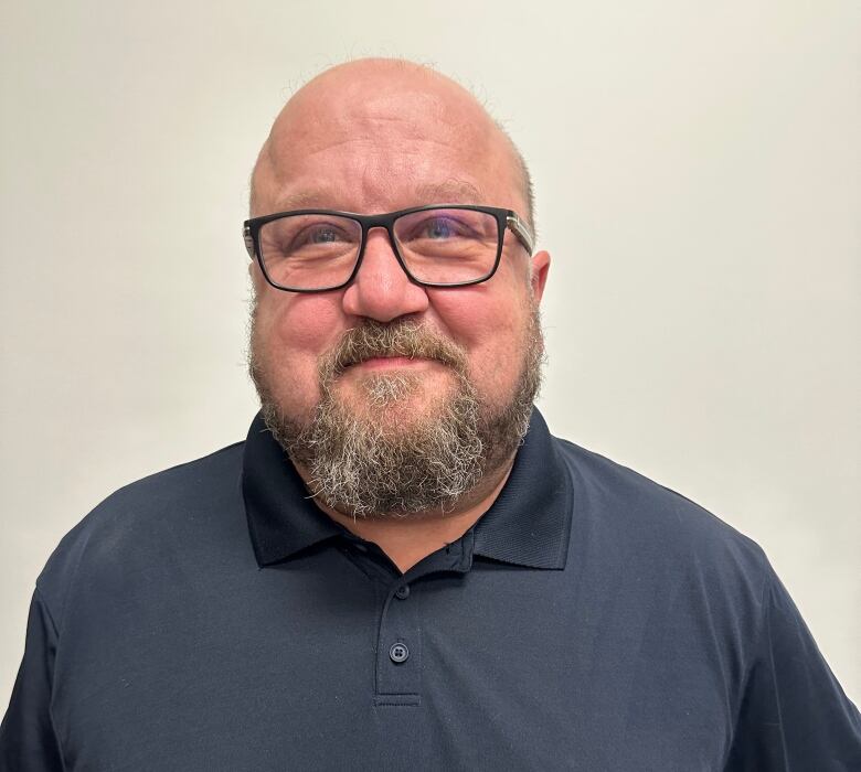 Inuvik Boot Lake candidate Denny Rodgers at his campaign office on election night, Nov. 14, 2023.