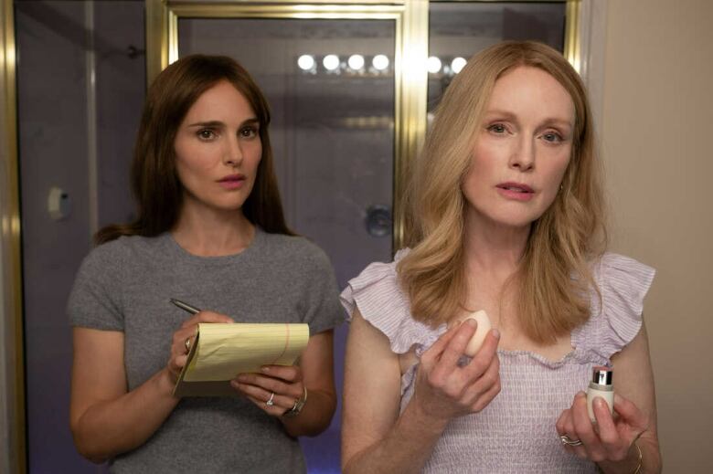 Natalie Portman (left) and Julianne Moore in May December.