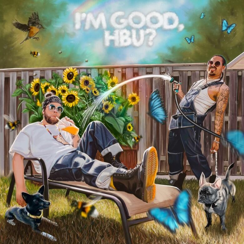 Snotty Nose Rez Kids album cover for IM GOOD, HBU?