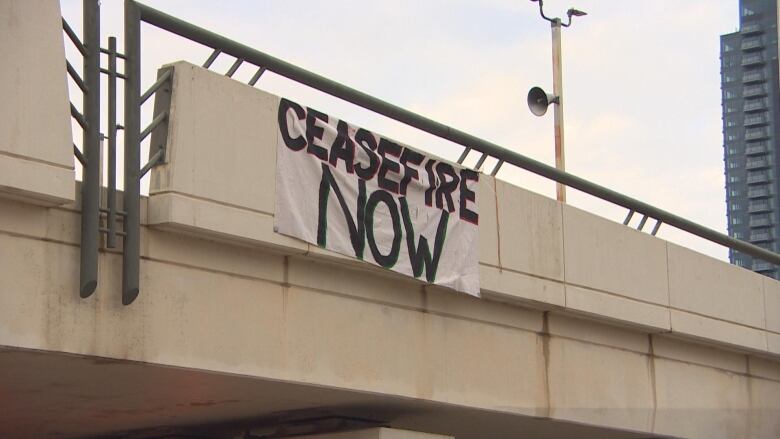 A banner reading 