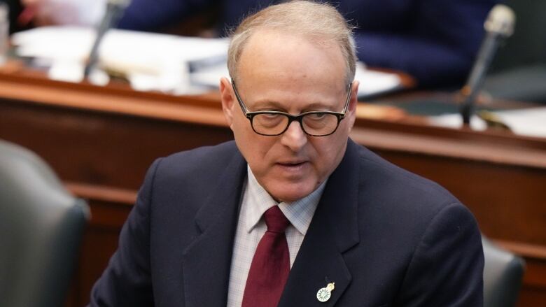 Michael Kerzner, Ontario's Solicitor General, attends Question Period at the Ontario Legislature in Toronto on Nov. 28, 2023.