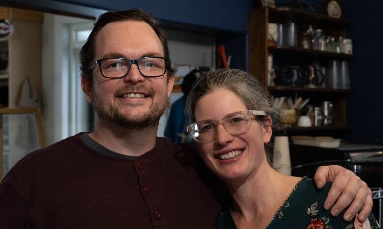 Isaac Fouchard and Myroslava Mykytyn inside their Black Walnut Bakery