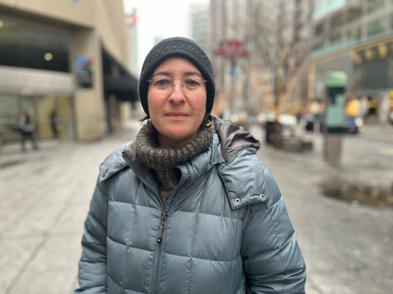 Dr. Michaela Beder is pictured outside a TTC station on Bloor Street.