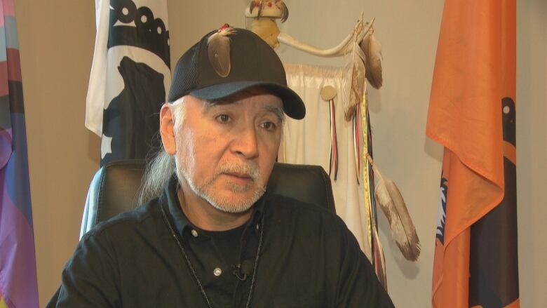 A First Nations chief speaks in an interview.