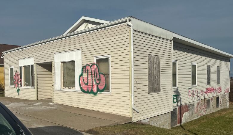 CBRM Councillor Gordon MacDonald says the graffiti problem in Sydney Mines is 