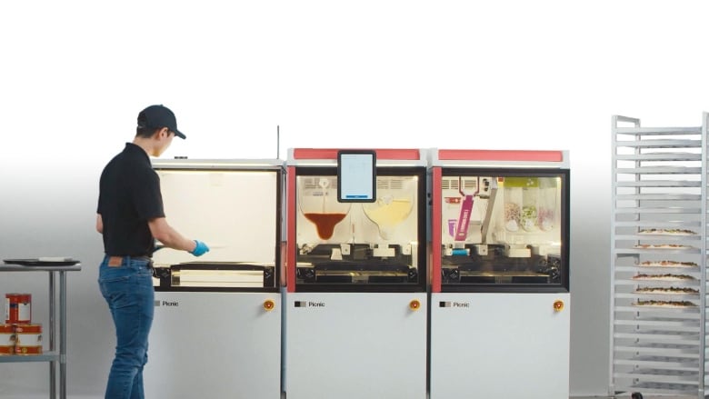 Dominos is running trials with a pizza-assembly machine made by a startup called Picnic at one of its locations in Berlin, Germany. 