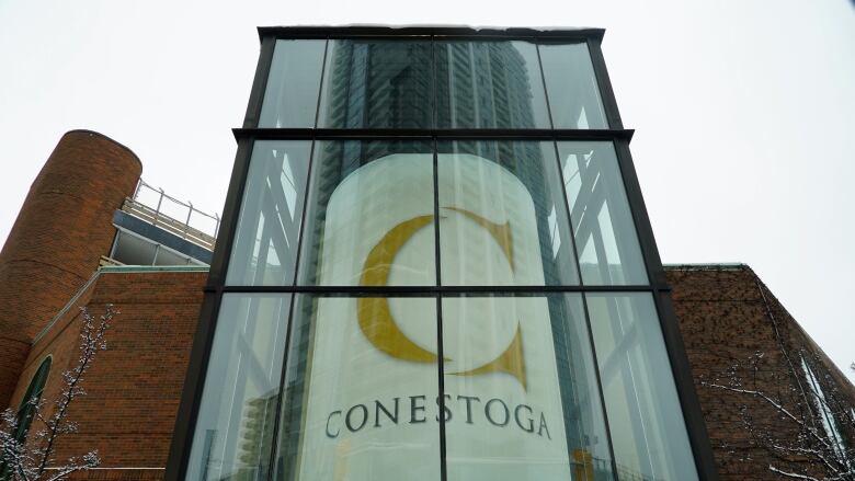 Photo of conestoga college sign