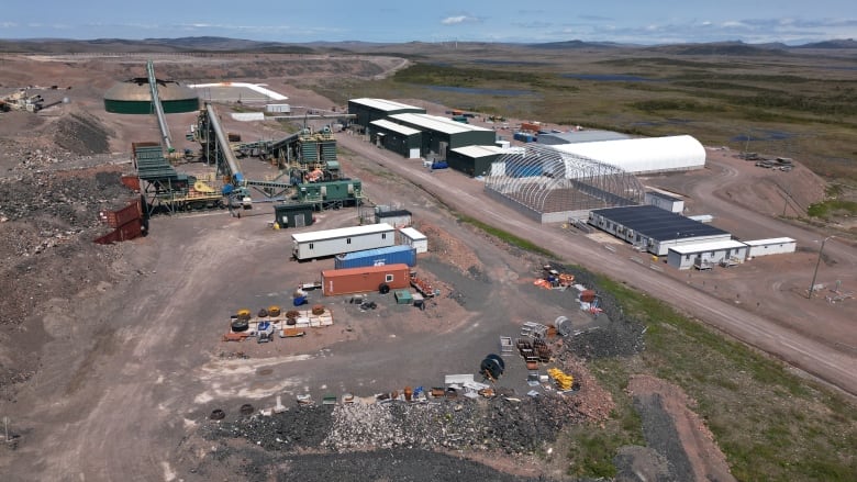 an aerial photo of the st. lawrence mine site.