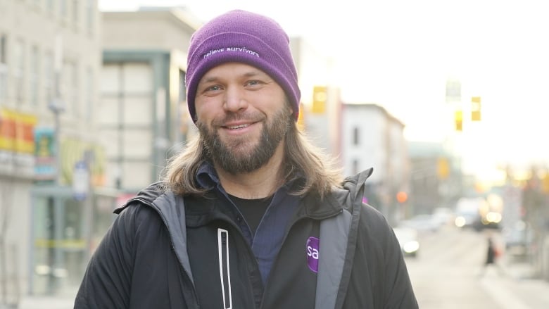 Man smiling for camera