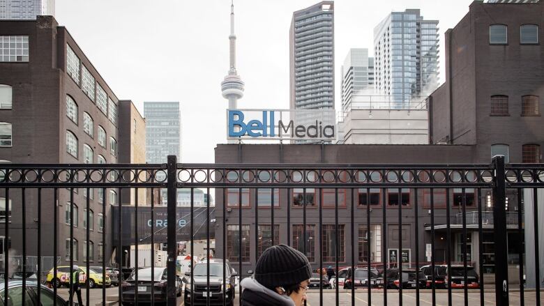 The Bell Media Studios, in downtown Toronto, are pictured on Feb. 8, 2024.