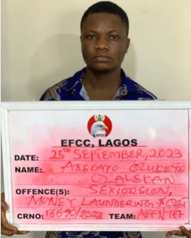 Adedayo Olukeye has been charged in relation to the sextortion of a B.C. teenager who took his life. The 26-year-old is in custody in Lagos, Nigeria.