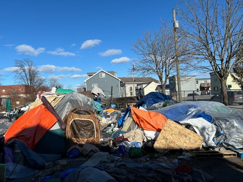 Tent encampment 