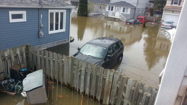 flooded street