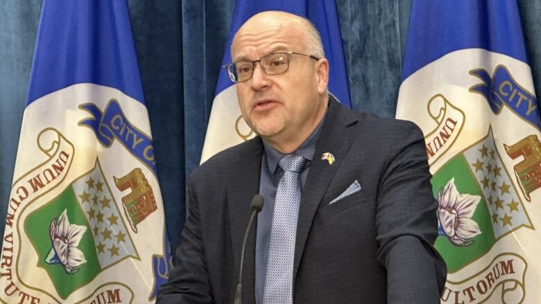 A man standing at a podium.