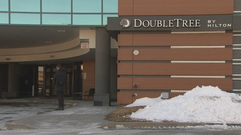 the exterior of a doubletree by hilton hotel.