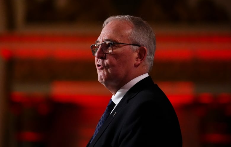 National Defence Minister Bill Blair speaks during the Ottawa Conference on Security and Defence in Ottawa on Thursday, March 7, 2024.